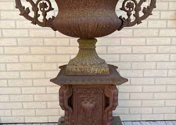 Zabytkowa żeliwna pałacowa donica 120 cm kwietnik