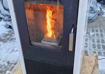Kominek Piec na pelet pellet 6 kW ROWI peletowy peleciak koza LCD