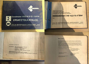 Dieselmotor 4 VD 14,5/12-1 SRW. Ersatzteilkatalog - UNIKAT