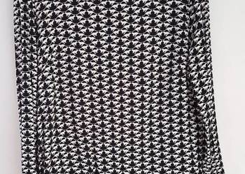 Nowa bluzka H&M 40 L czarno biała wzór koty lopardy pumy