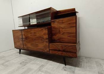 mid Century modern komoda z witryną design lata 70-te Kalwaria Zebrzydowska
