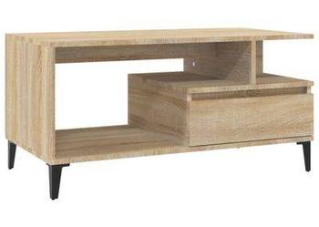 vidaXL Stolik kawowy, dąb sonoma 90x49x45 cm, materiał drewnopoc(sku819623)