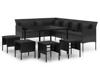 vidaXL 6-cz. zestaw mebli ogrodowych z poduszkami(SKU:3186650)