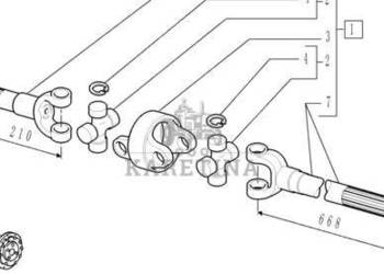 New Holland T7000 T7030 Prawa Półoś Przegubową Przedniego Mostu CZĘŚCI 519…