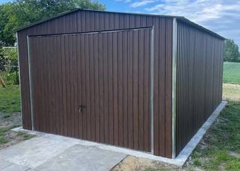 Garaż 4x5 kolor orzech - KONIN