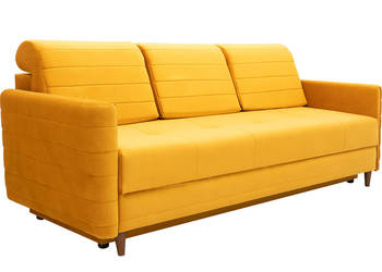 Kanapa Tapicerowana Musztardowa USZAK