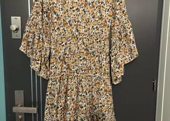 Shein sukienka modny wzór kwiaty kwiecista hit roz.36