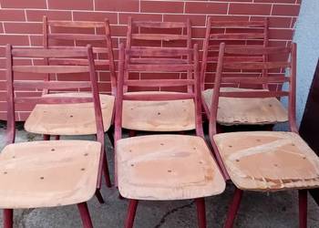 krzesła 6 szt  Czechosłowacja