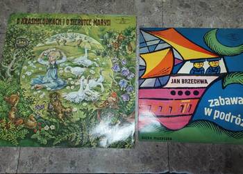 nr20 Płyty winylowe 2szt bajki Sierotka Marysia Zabawa w podróż Brzechwa