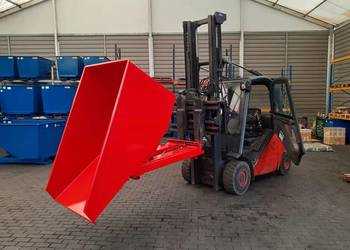 Kontener metalowy do wózka widłowego 1100 litrów