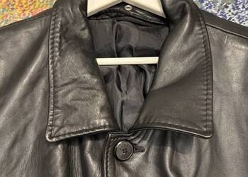 Płaszcz skórzany XL na guziki Apex