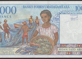 Madagaskar 1000 franków 1994 - A - stan bankowy UNC