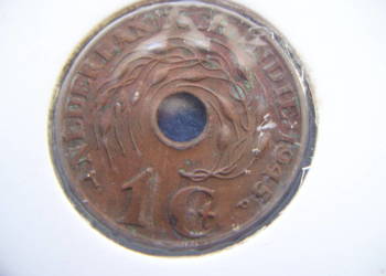 Stare monety 1 cent 1945 Indie Holenderskie
