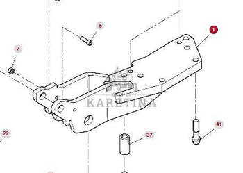 Fendt Vario 1038 1042 1046 1050 GEN 3 Wsporniki Tylnego TUZ Prawy Lewy H53…