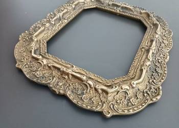 Stara ramka mosiężna, przełom XIX / XX wieku (ok. 1900 r.)