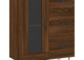 Szafka brązowy dąb 695x34x90 cm materiał drewnopochodny WM-828043