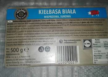 kiełbasa biała surowa i parzona (mrożona) 10zł/kg