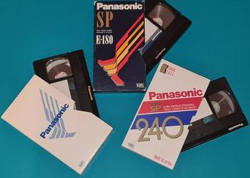 Panasonic Kaseta Video VHS x 3szt Made in Japan