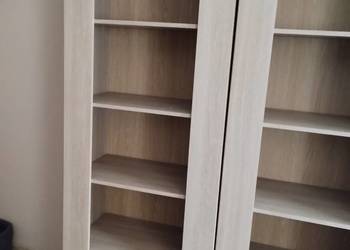 regał na książki z półkami z 5 wnękami dąb latte bibliotecz