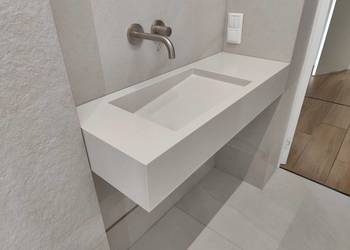 Umywalki na wymiar Corian, HiMacs, Grandex, Kerrock