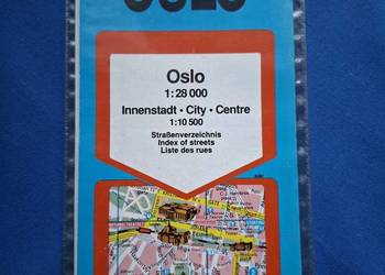 Oslo 1:28 000 Centre 1:10 500 mapa