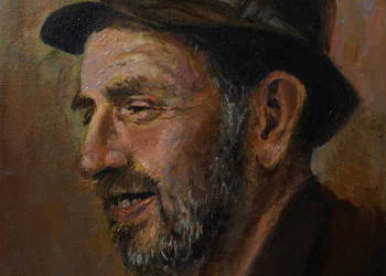 Obraz olejny Wiesław Wszywka Portret 24/30