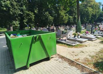 Prace ziemne i usługi na cmentarzu Wrocław Brochów