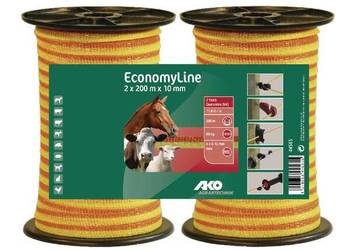 Taśma Economy Line dwupak, 10 mm 2 x 200 m AKO 44565