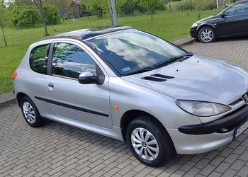 Peugeot 206 1.4 75KM Benzyna Wspomaganie Panorama Dachowa Ekonomiczny