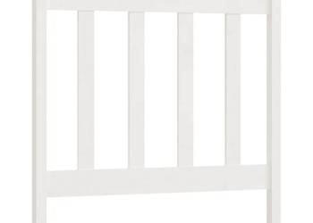 Wezgłowie łóżka białe 106x4x100 cm lite drewno sosnowe WM-817776