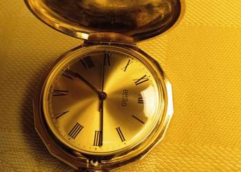 Zegarek ARSA- Swiss made -vintage- z klapką, pozłacany.