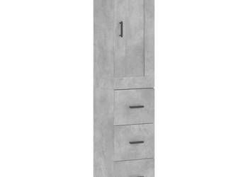 Wysoka szafka szarość betonu 345x34x180 cm WM-3200205