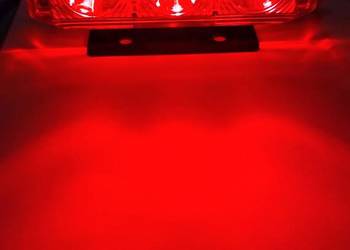 CZERWONA LAMPA LED 12/24V 3xSMD