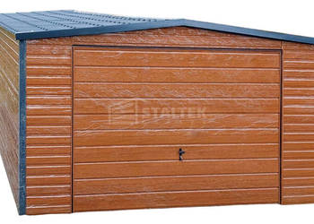 Garaż Blaszany 4X6 Dwuspad Blachodachówka Brama Drzwi ST216
