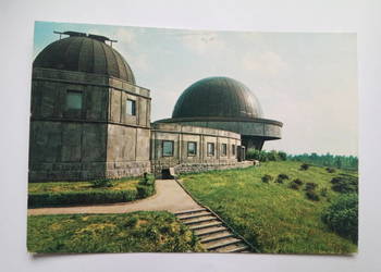 Pocztówka Planetarium w Parku Śląskim lata 70-te + Znaczek