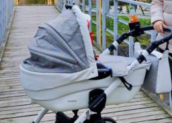 Wózek dziecięcy 2w1 Coneco Primavera Gondola + Spacerówka duże koła