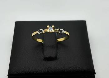 Nowy Złoty Pierścionek pr 585 1,13g (Rozmiar 18)