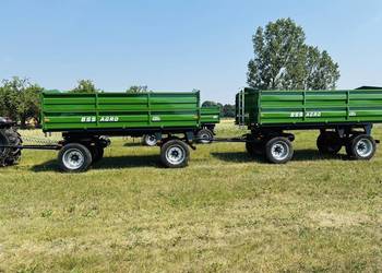 Brandys BSS AGRO 9 ton przyczepa przyczepy wywrotka 2 sztuki