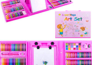 zestaw artystyczny do rysowania i malowania 208 elementów HH-131-R