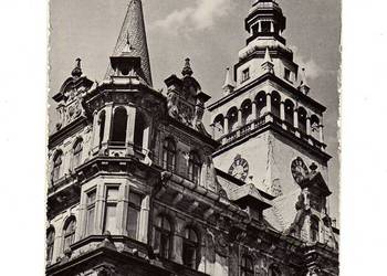 KŁODZKO FRAGMENT RATUSZA CZARNO BIAŁA KŁODZKO FRAGMENT RATUSZA CZARNO BIAŁA