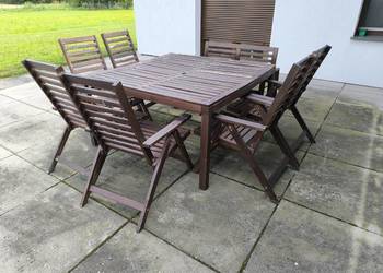 komplet ogrodowy grill stół ÄPPLARÖ IKEA