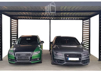 CarPort PREMIUM - Wiata samochodowa 6x6 Antracyt ID941