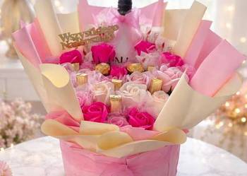 Box prezentowy, prezent, sweet box, jadalny prezent,słodki prezent