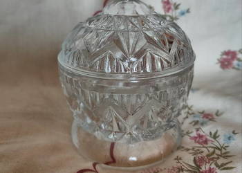 Cukiernica/bombonierka z grubego szkła lata '70 PRL Cukiernica/bombonierka z grubego szkła lata '70 PRL