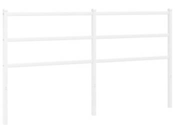Metalowe wezgłowie białe 160 cm WM-355449