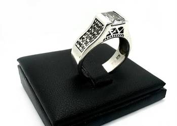 Srebrny pierścionek próby 925 - 4,98g (Rozmiar 13)