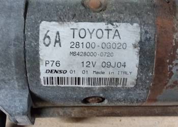 Rozrusznik OE Toyota Avensis 2,0 D4D 28100-0G020 2004r