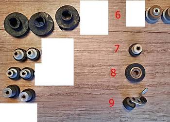 Rolki podkładki rolka do gramofonu magnetofonu dawna elektronika