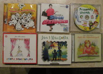 Bajki dla dzieci, piosenki - zestaw 6szt płyt cd + 1 płyta-gra komputerowa