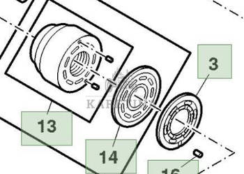 John Deere 9780CTS 9780i CTS 2005rok Cylinder Pompy Hydraulicznej AZ51529 …